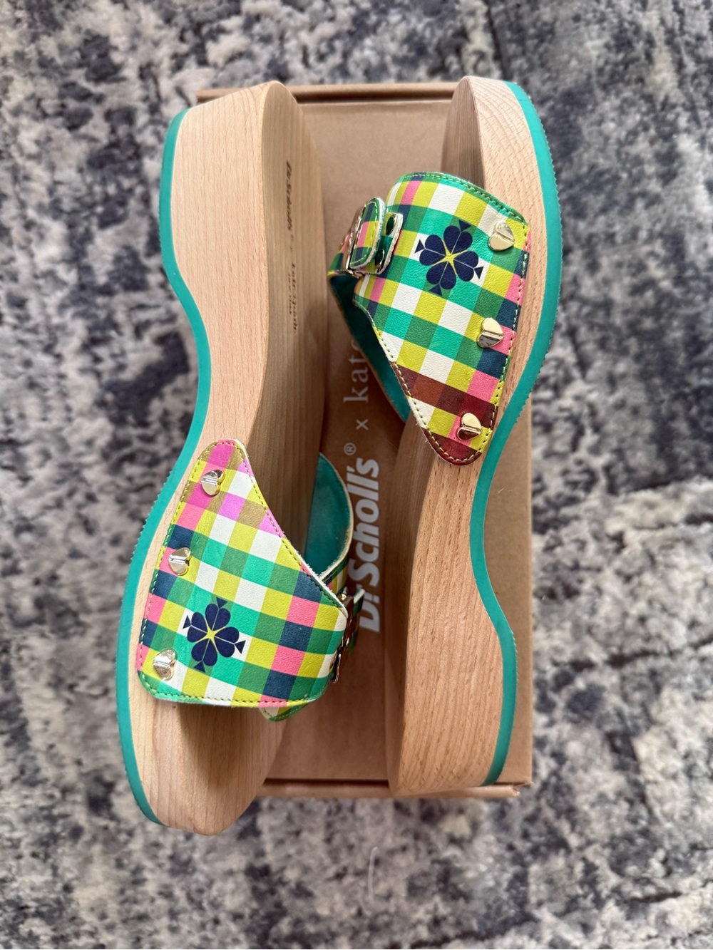 Kate Spade x Dr. Scholls Plaid Sandals - Picture 1 of 6
